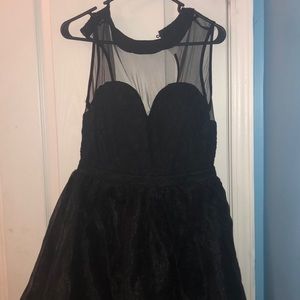 A short flowy black dress!